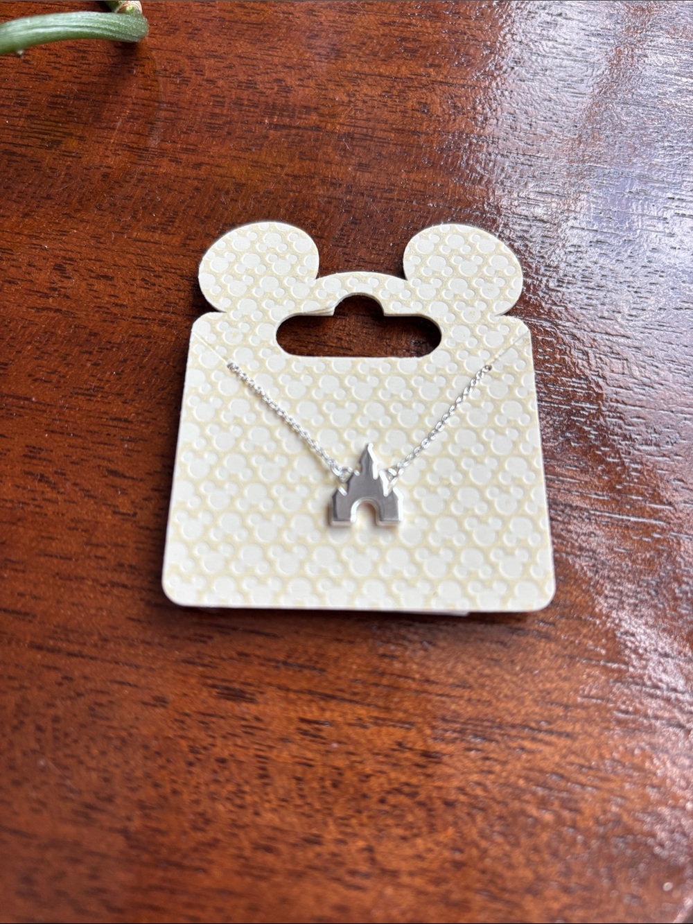 Silver Castle Pendant Necklace - Disney Parks NEW!